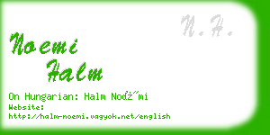 noemi halm business card